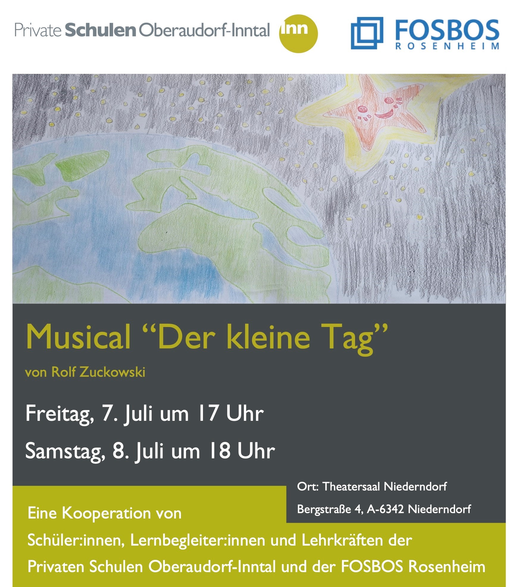 Plakat zum Musical "Der kleine Tag"